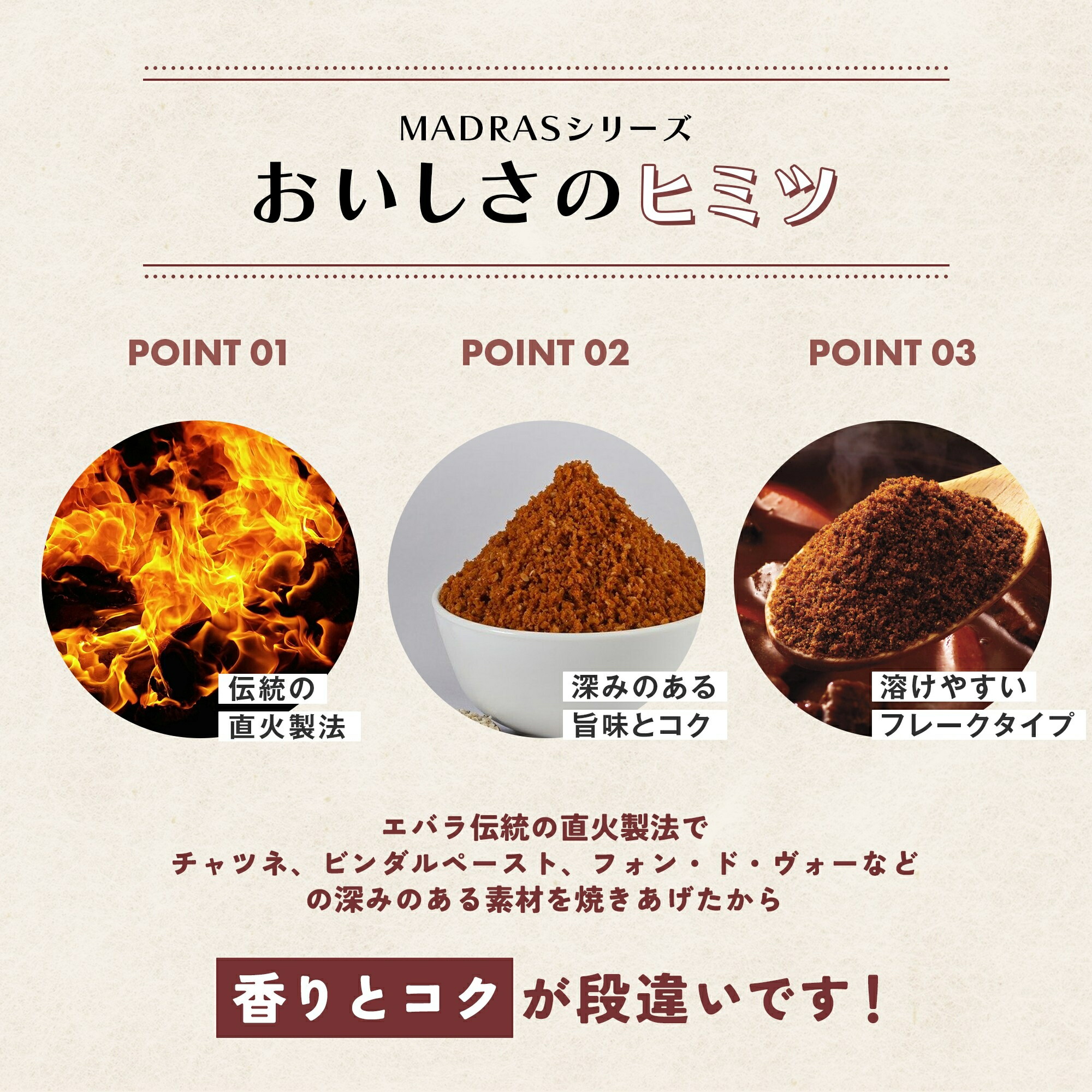 マドラスカレールウ 湿潤 1kg エバラ 業務用 粉末 フレーク 大容量 プロ仕様 カレールー カレールウ カレー粉 スパイス 本格 手作り 関連画像5