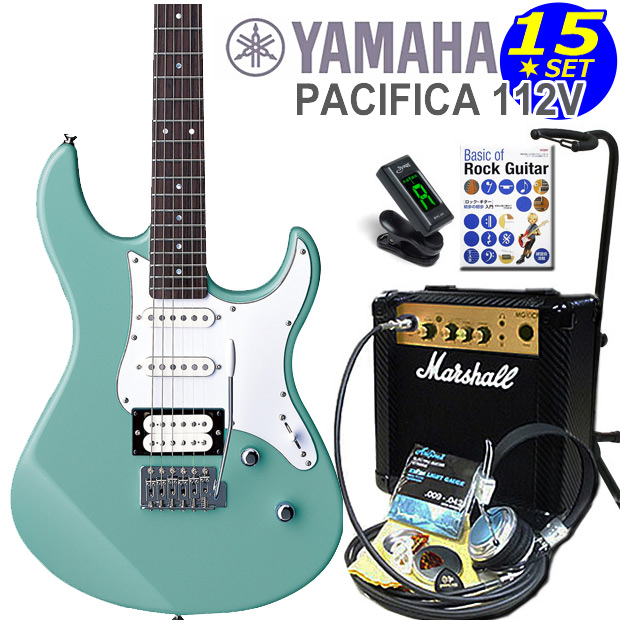 YAMAHA PACIFICA112V SOB ヤマハ パシフィカ エレキギター 初心者セット マーシャルアンプ付き15点入門セット