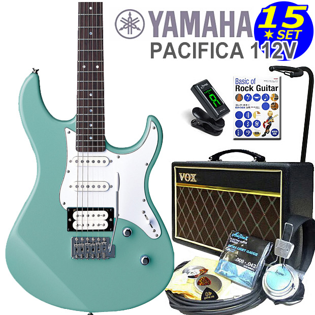 エレキギター 初心者セット 入門セット YAMAHA ヤマハ PACIFICA112V/SOB 15点セット VOXアンプ付き