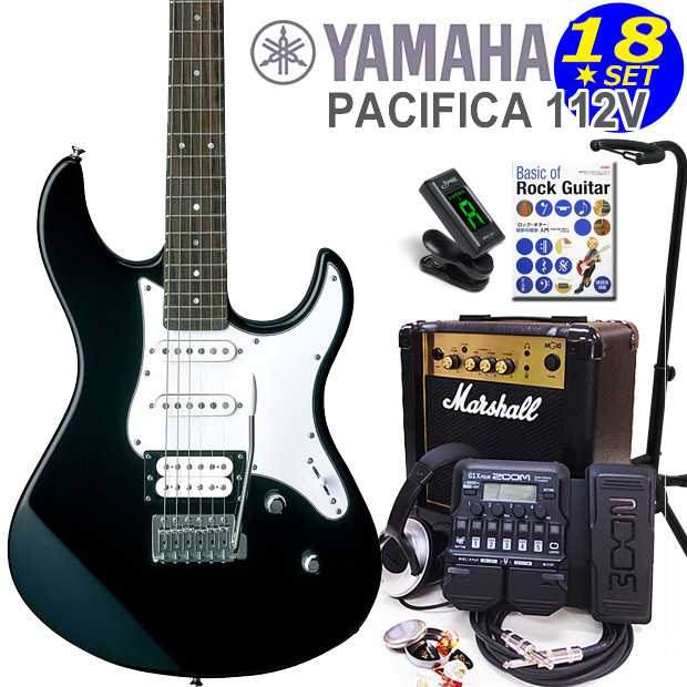 YAMAHA パシフィカ112エレキギター　カバーケース、ストラップ、説明書付き YAMAHA（ヤマハ） YAMAHA PACIFICA112V BL パシフィカ エレキギター