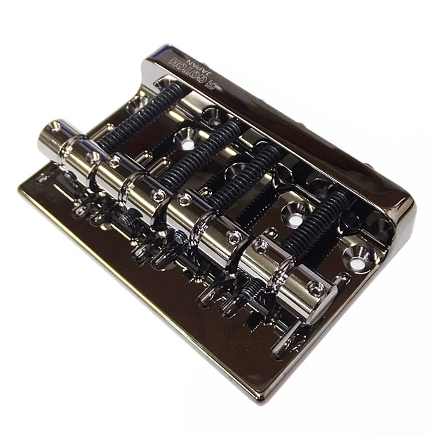 コスモブラック色 ベースのパーツ ペグ、ブリッジほか GOTOH ゴトー ベース ブリッジ 201B-4 CK(コスモブラック) 4弦用