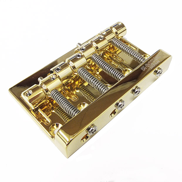 【送料込み】スティングレイ風ベース　ゴトーブリッジ＆ネック6点止め‼︎最終値下 GOTOH ゴトー ベース ブリッジ 201B-4 G(ゴールド) 4弦用 : EbiSound