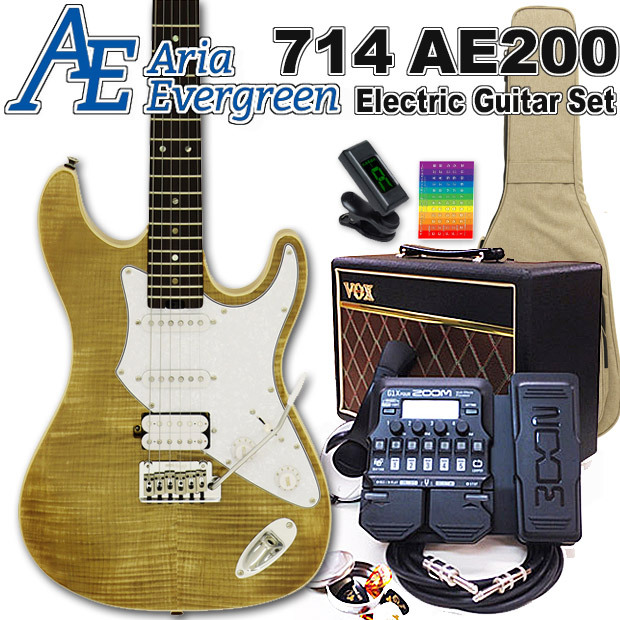 AriaProII 714 AE200 YG アリア・エヴァーグリーン エレキギター初心者