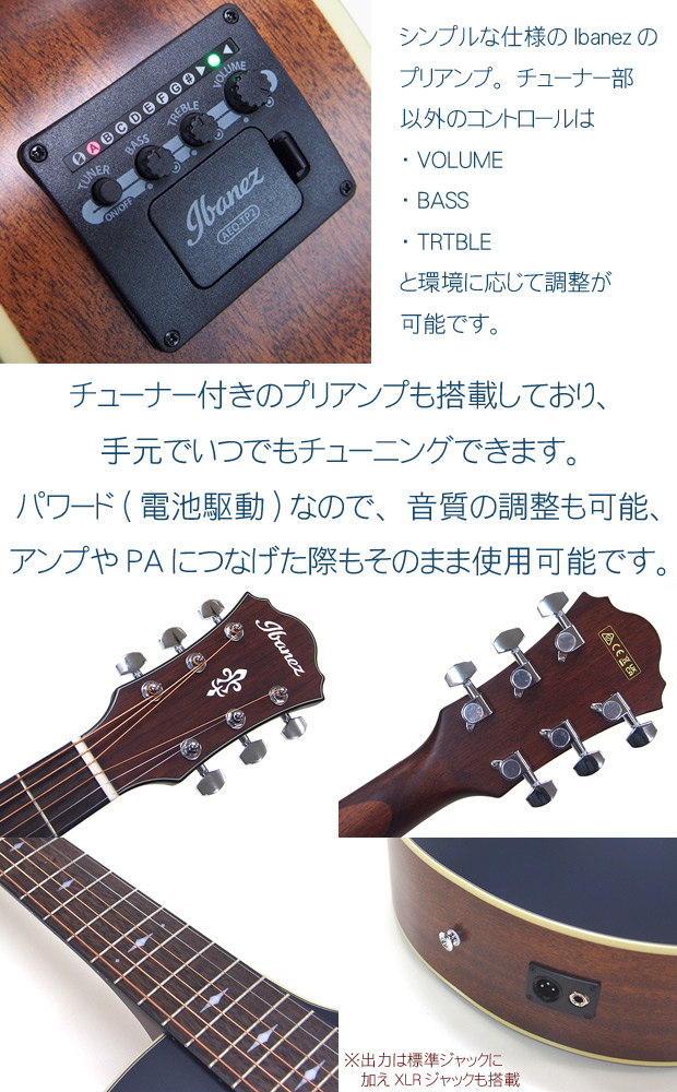 Ibanez アイバニーズ AE100 DBF エレアコ アコースティック