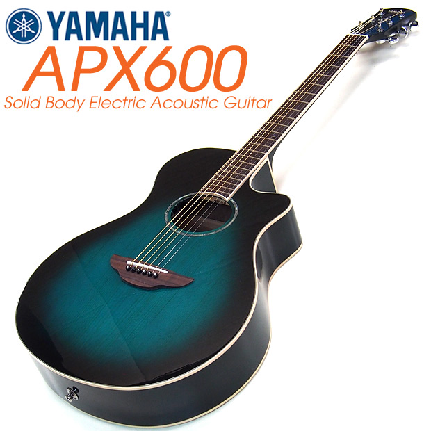 ヤマハ エレアコ YAMAHA アコースティックギター APX600 OBB オリエンタルブルーバースト ストラップ・ピック2枚・ケーブルプレゼント