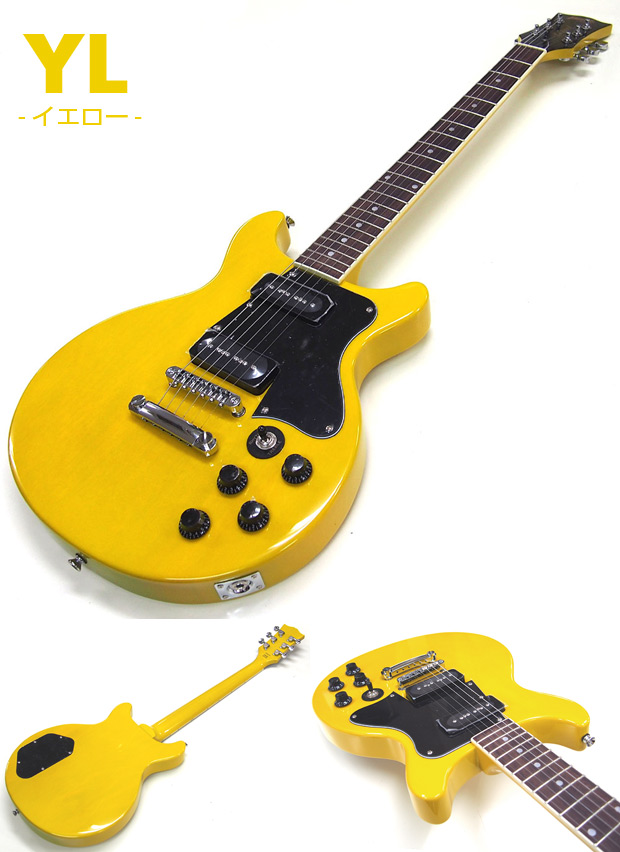 BLITZ aria proレスポールスペシャル　イエローナチュラル　美品 Aria Proll エレキギター 初心者セット Blitz BLP-SPL DC 9点 NEW