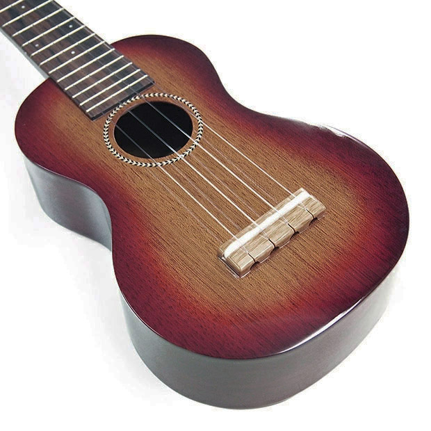 Famous フェイマス 国産ウクレレ FS-7G ソプラノ チューナーケース付き
