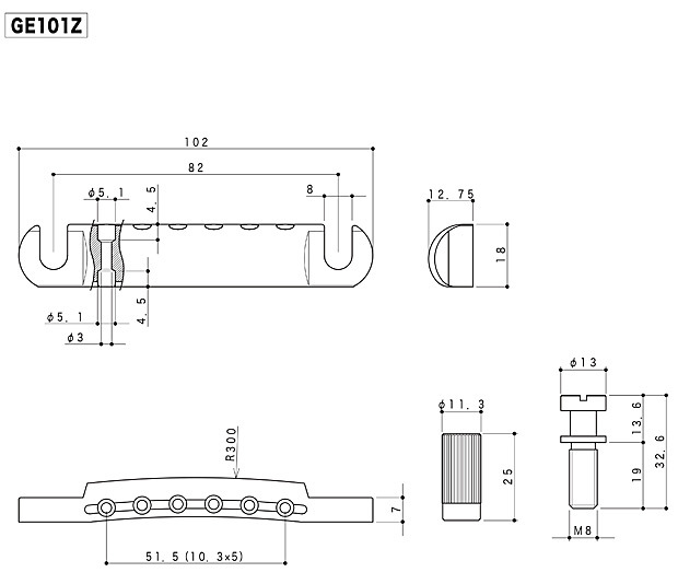 GOTOH ゴトー テールピース GE101Z GG ゴールド Zinc ダイキャスト製【ネコポス(旧速達メール便)送料230円】  :ge101zg:EbiSound ギターとウクレレのセット専門店 - 通販 - Yahoo!ショッピング