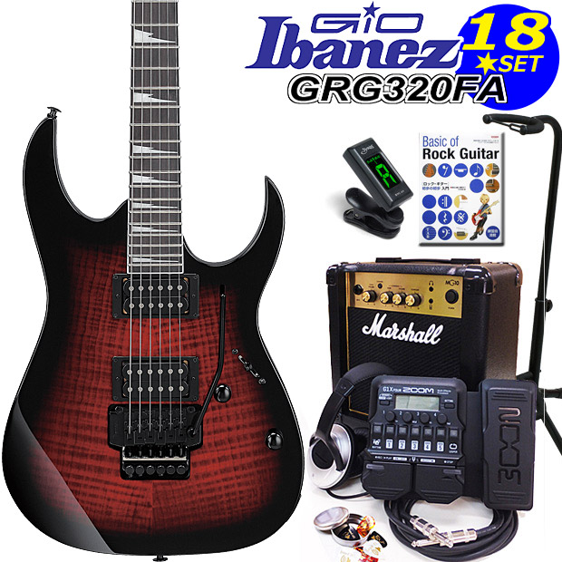 Ibanez エレキベース セット GIO GSR320 TFB Ibanez（アイバニーズ） Gio Ibanez GRG320FA TRBエレキギター 初心者