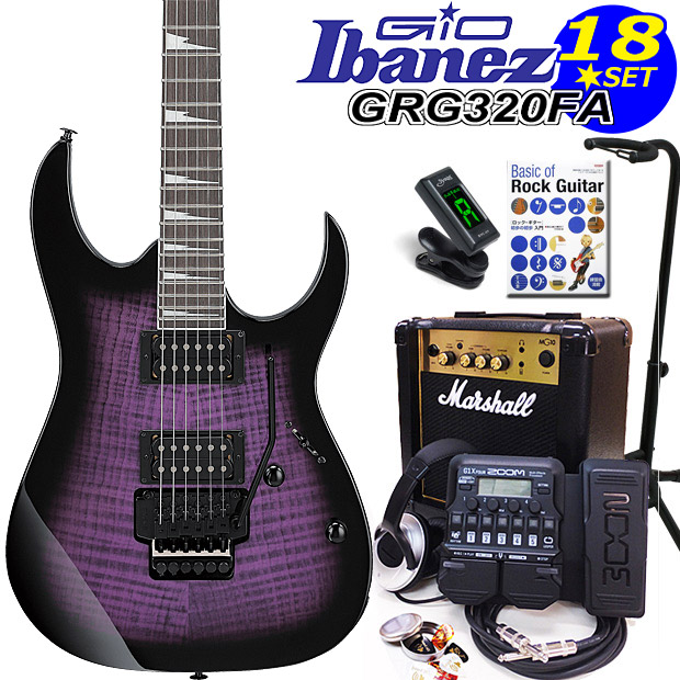 ギター Ibanez GIO GRG320 FA-TVT Ibanez（アイバニーズ） Gio Ibanez GRG320FA TVT エレキギター 初心者