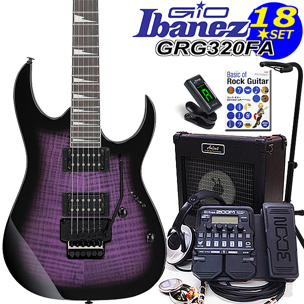 Ibanez ギター GIO Sunburst Violet (Transparent GRG320FA-TVT Gio Ibanez FA-TVT GRG320 ギター
