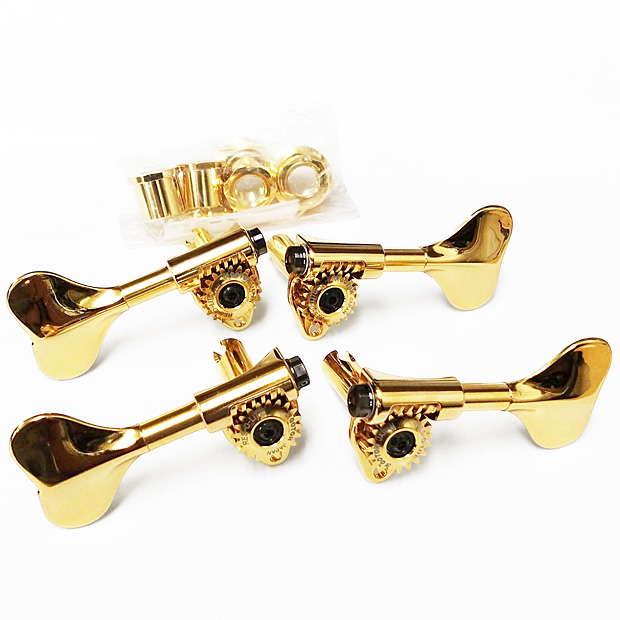 GOTOH GB2ベース用ペグ マシンヘッド ゴールド 4個セット 未使用保管品 GOTOH GRL510M-9 G(ゴールド) ゴトー ベース ペグ L2R2 両側 右2:左2
