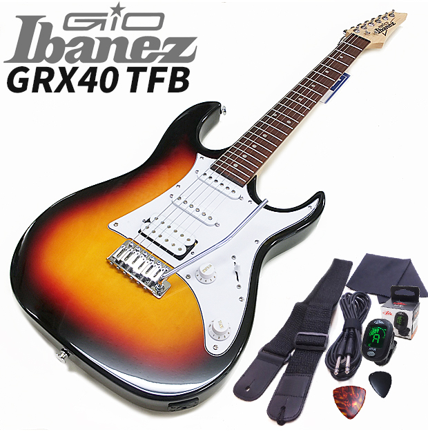 Gio Ibanez GRX40 TFB アイバニーズ エレキギター アクセサリーセット付き