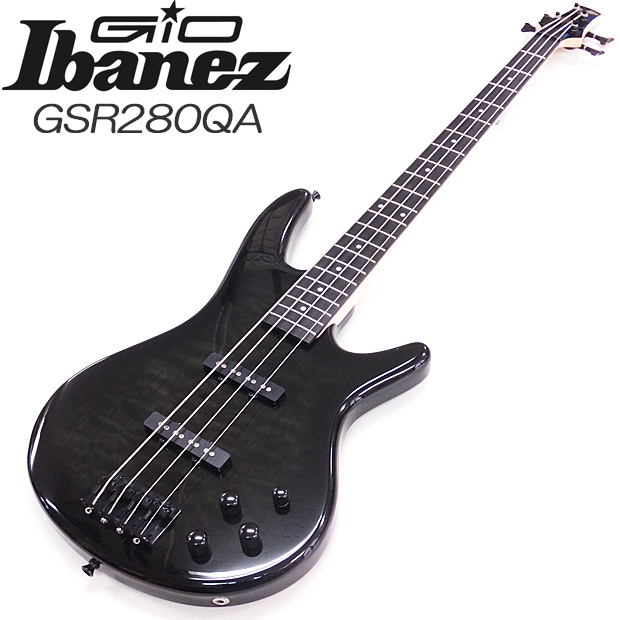 Gio Ibanez GSR280QA-TKS アイバニーズ 4弦エレキベース 