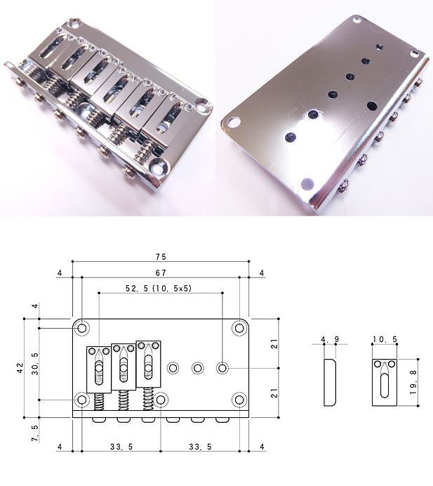 GOTOH ゴトー ギター用 ブリッジ GTC101 C(クローム) ハードテイル・ブリッジ :gtc101c:EbiSound ギターとウクレレのセット専門店  - 通販 - Yahoo!ショッピング