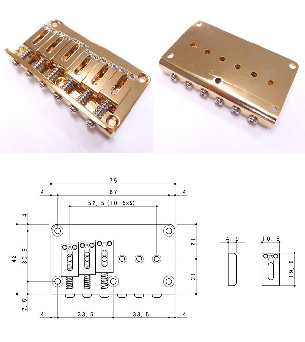 楽天市場】GOTOH ゴトー ギター用 ブリッジ GTC101 C(クローム