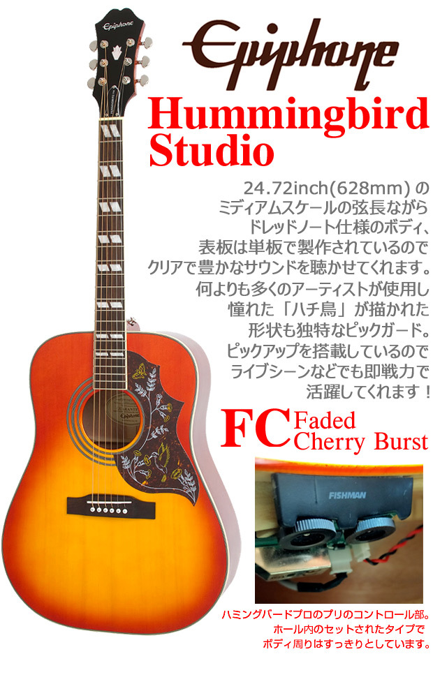 Epiphone エピフォン アコースティックギター Hummingbird Studio 