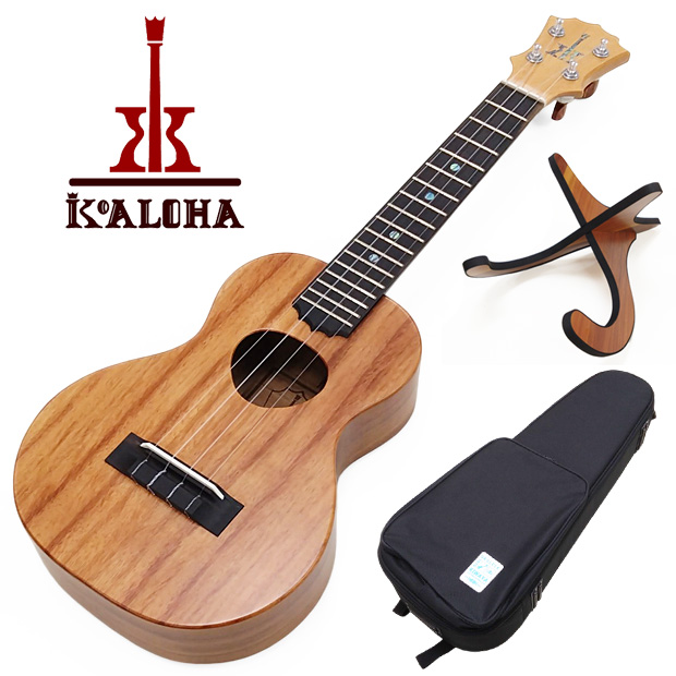 KoALOHA KCM-10/UPT Pikake コンサートウクレレ ライトケース・木製