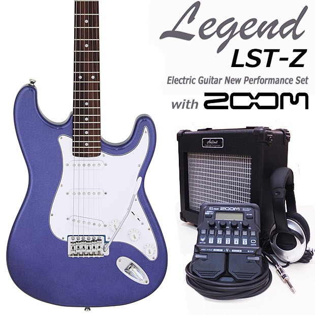 Aria Proll エレキギター 初心者 セット ZOOM G1Four付 LST-Z/MBL