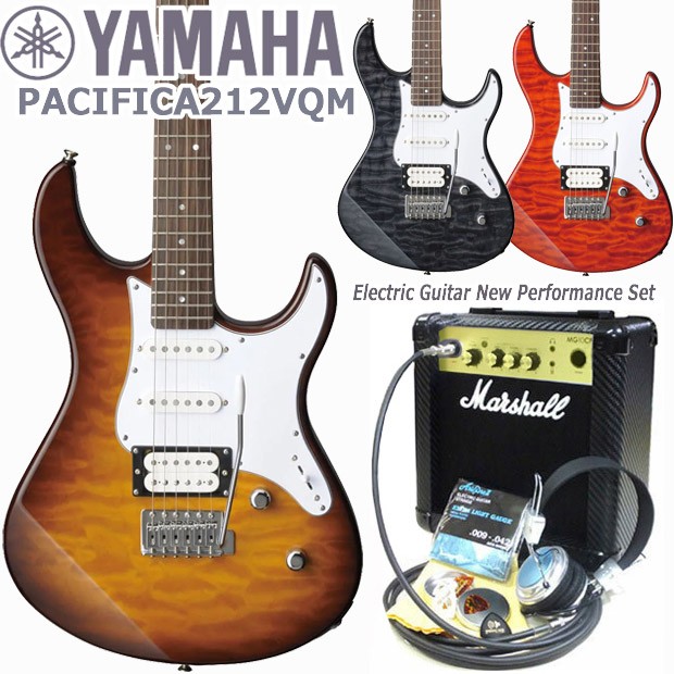 エレキギター 初心者セット 入門セット YAMAHA ヤマハ PACIFICA212VQM