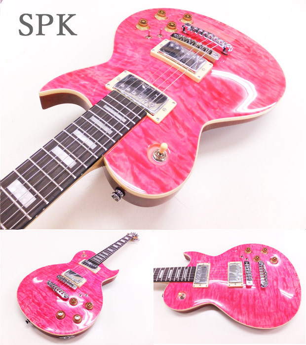 Aria ProII アリア プロ PE-480 SPK シースルーピンク エレキギター アウトレット 【B級アウトレット特価！】