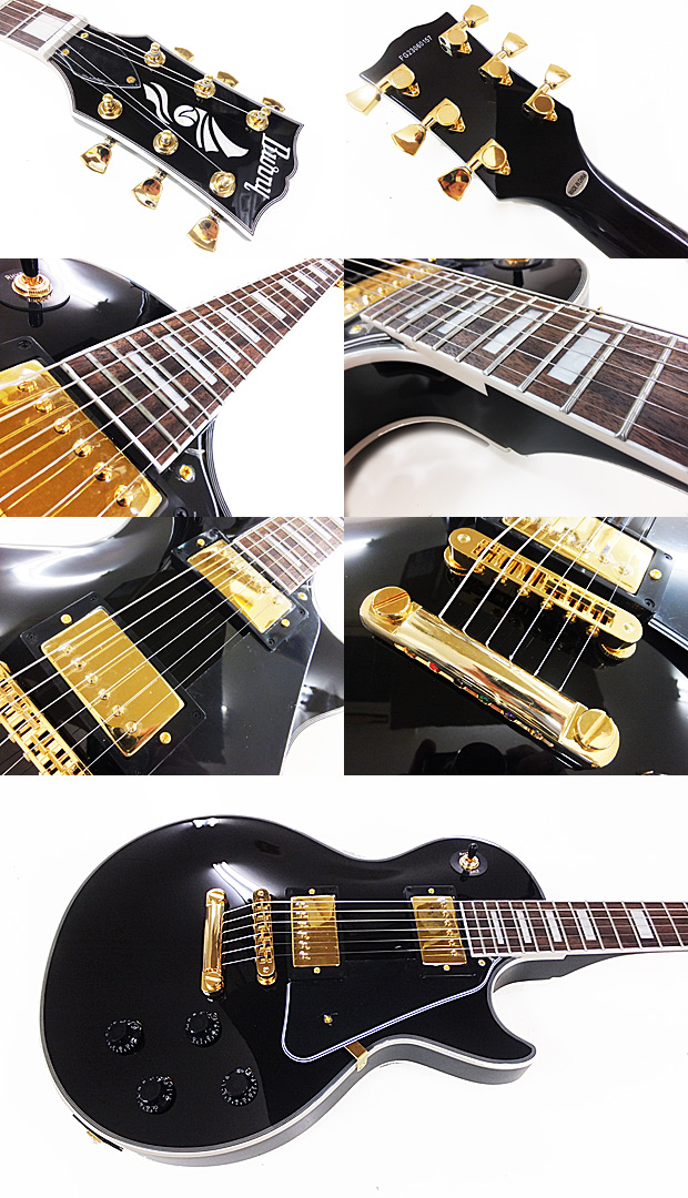 FERNANDES Burny RLC-60 BK レスポール・カスタム タイプ エレキ