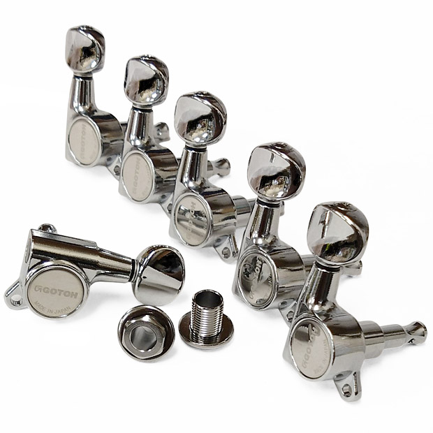 ゴトー ギター ペグ GOTOH SG381 05 (丸ボタン) C L6 クローム 片側 6