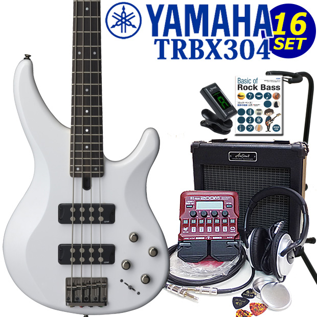 YAMAHA ヤマハ ベース TRBX304 WH 初心者 入門 ZOOM B1Four付 