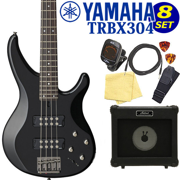YAMAHA ヤマハ ベース TRBX304 BK 入門8点セット エレキベース