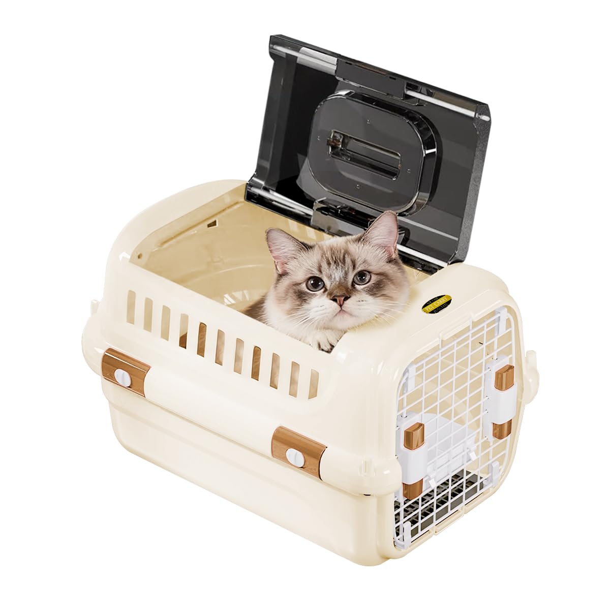 RAKU ペットキャリー ダブルドア 扉左右開閉 トップオープン 超小型犬