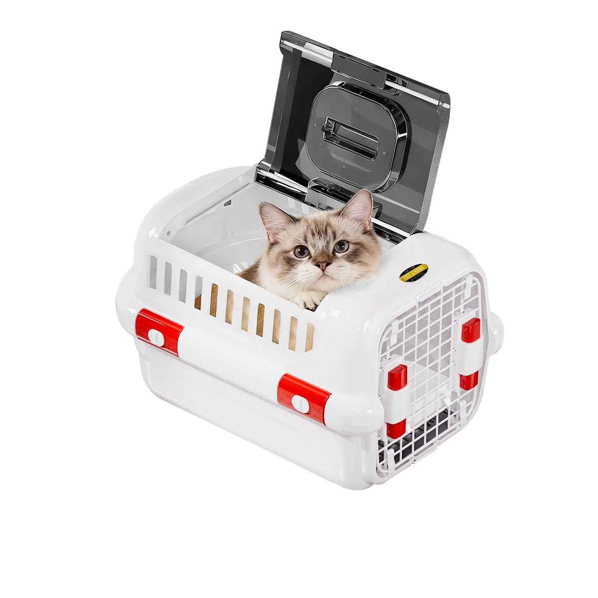nello 空気清浄機能付き猫用キャリー RAKU 爆買 ペットキャリー ダブルドア 扉左右開閉 トップオープン 超