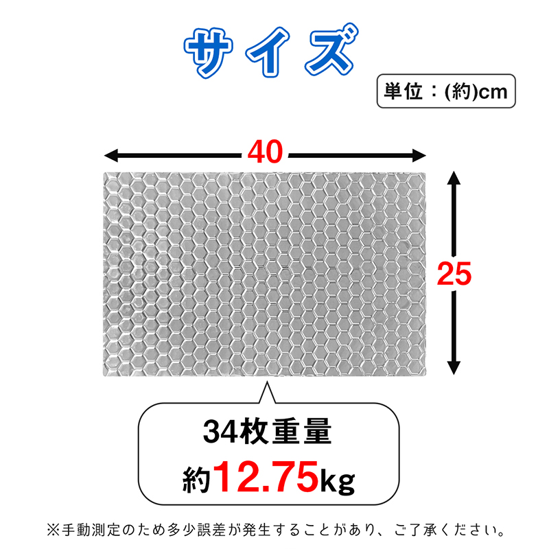 RAKU 爆買 デッドニングシート 車 防振材 断熱材 厚さ2mm 40cm×25cm
