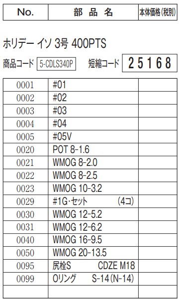 [短縮コード:25168][部品番号:95] 尻栓S CDZE Ｍ18(ホリデーイソ 3号400PTS用)[PN:11LT1]シマノ補修部品 リペアパーツ｜ebisu3｜02