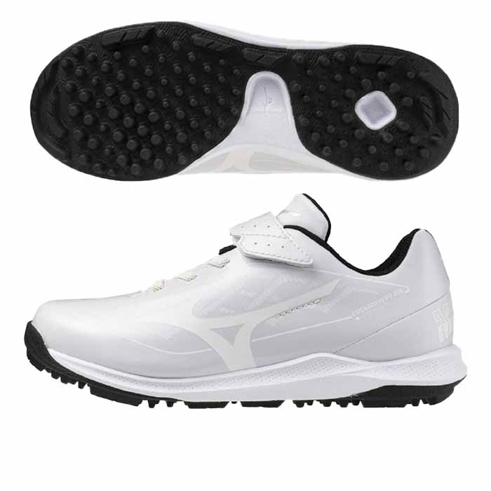 ☆本日限定値下げ☆Mizuno ☆レア商品☆トレーニングシューズ ホワイト MIZUNO（ミズノ） クッションレボダイア トレーナー Jr. 野球