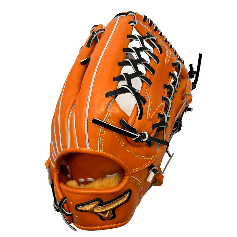 Mizuno Pro 野球グローブ オレンジ Mizuno Pro 2重刺繍サービス ミズノプロ 野球 硬式グラブ