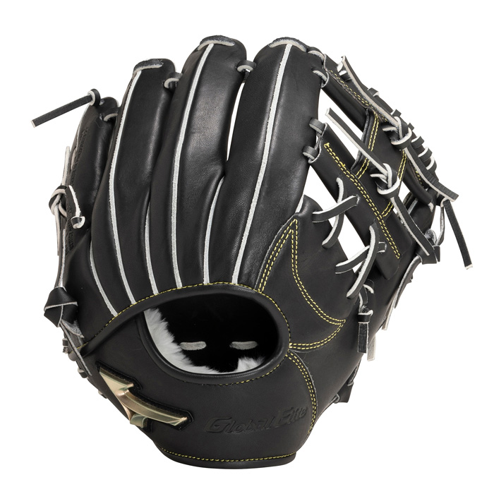 Global Elite 軟式グローブ 黒/白 ストライプ 限定モデル！！