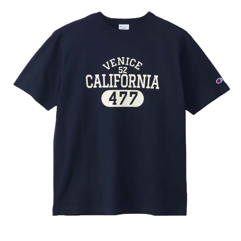 PGG ネイビー ショートスリーブシャツサイズM Champion チャンピオン ショートスリーブTシャツ 25SS メンズ