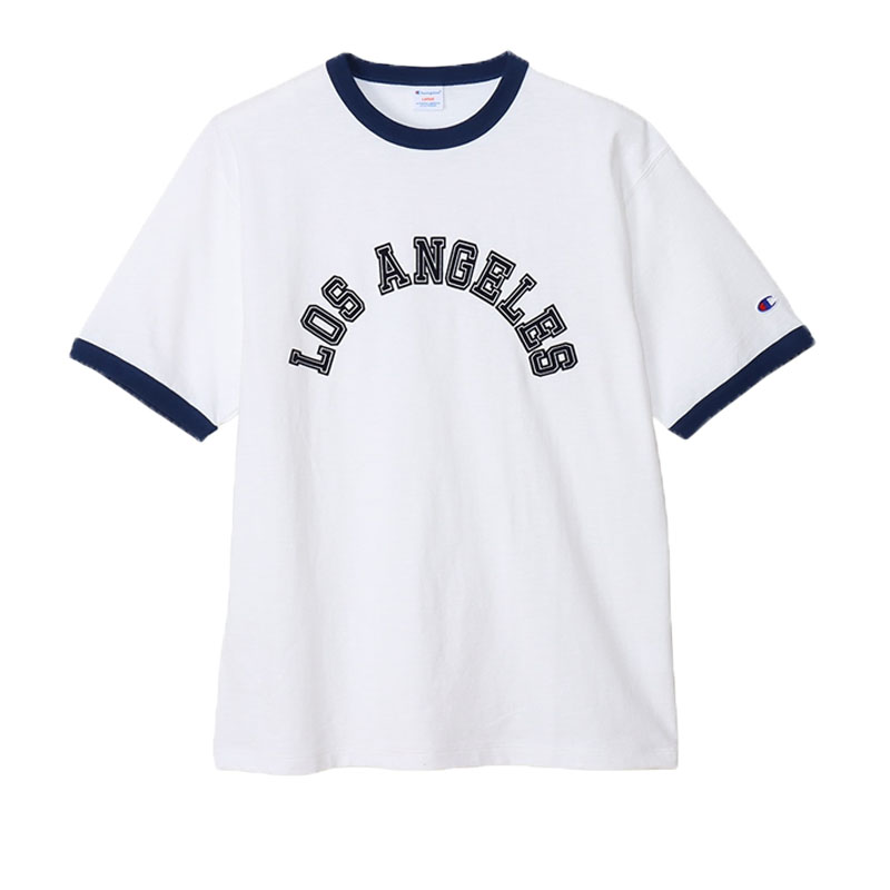 チャンピオン ショートスリーブリンガーTシャツ24SS メンズ 半袖Tシャツ ロゴ カジュアル おし...