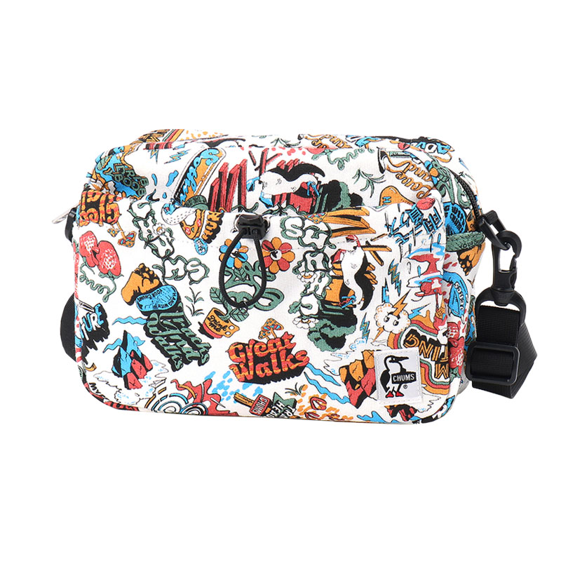 CHUMS（チャムス） ギャザーショルダーポーチスウェット 肩下げ