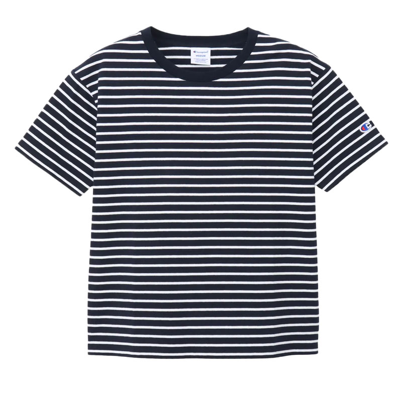 Champion（チャンピオン） ボーダーショートスリーブポケットTシャツ