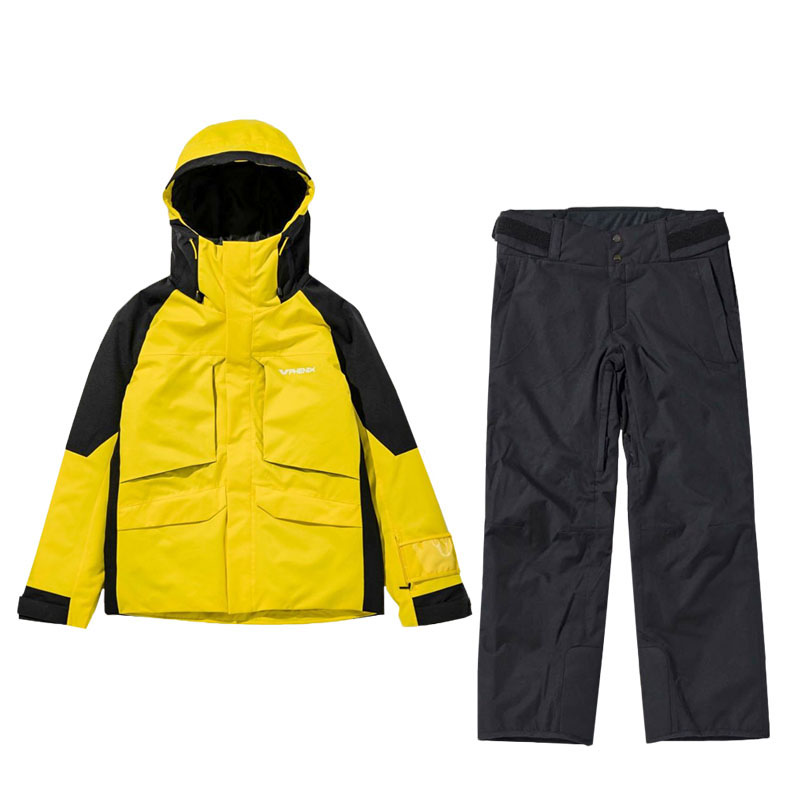 フェニックス SNOW STORM JACKET・BLIZZARD PANTS スキーウェア 上下セット メンズ ESM22OT16 ESM22OB15 イエロー 2022-23 アルペン スノーボード Phenix