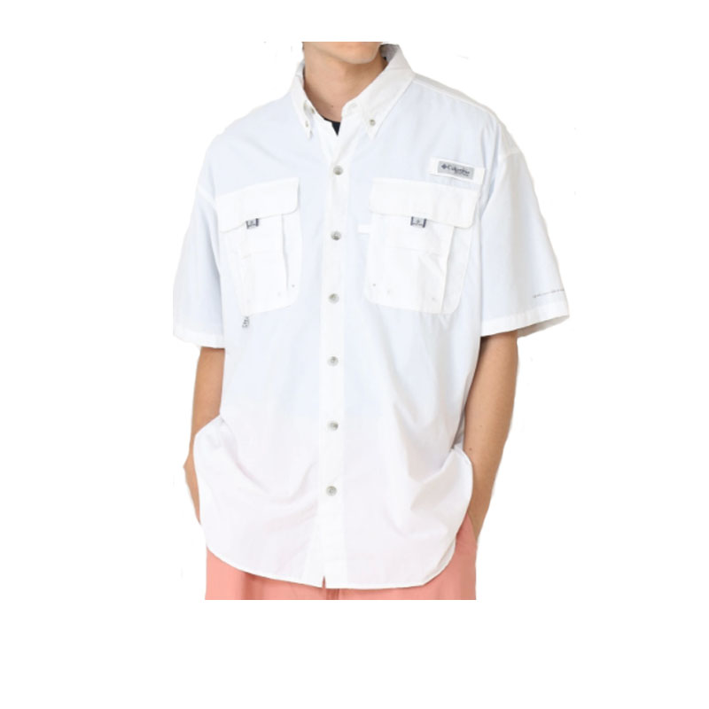 コロンビア バハマIIショートスリーブシャツ メンズ カジュアル 半袖シャツ UVカット 高通気性 ...
