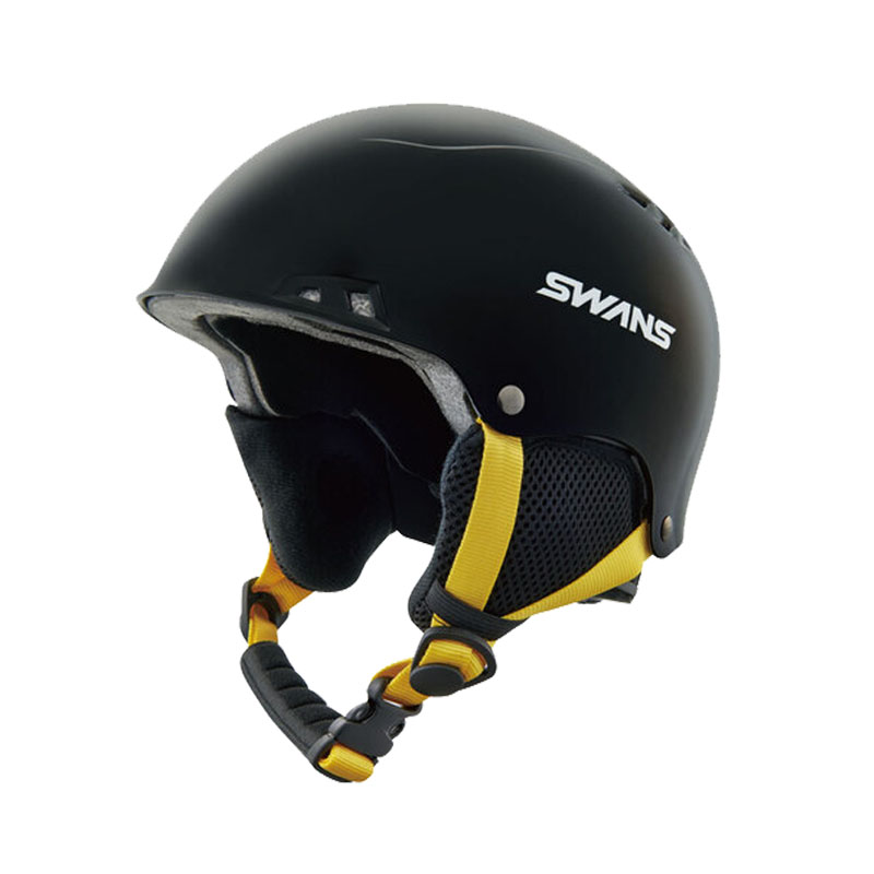 SWANS ヘルメット ブラック/レッド 末使用✨ SWANS マットブラック ヘルメット - メルカリ