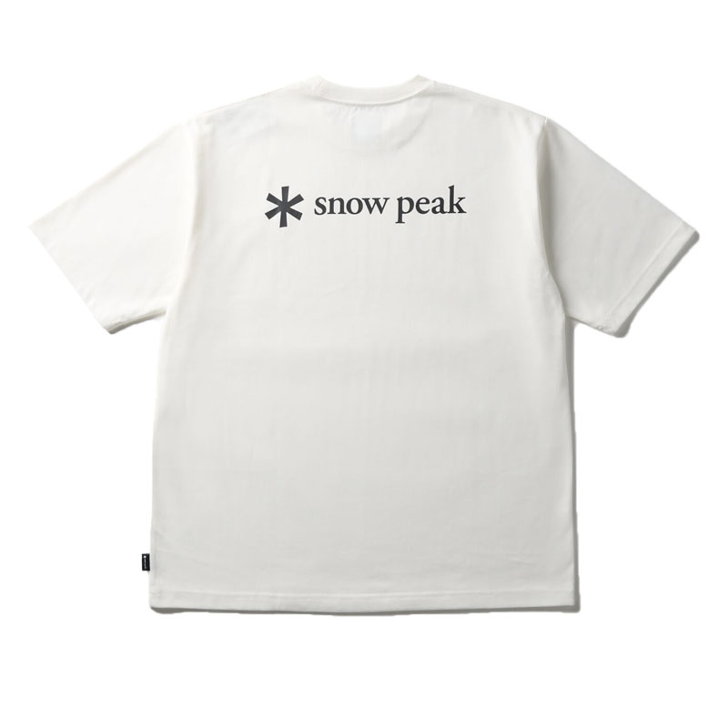 snaked lows SNKD Tシャツ ホワイト　Mサイズ snow peak（スノーピーク） New Standard バックプリントロゴTシャツ