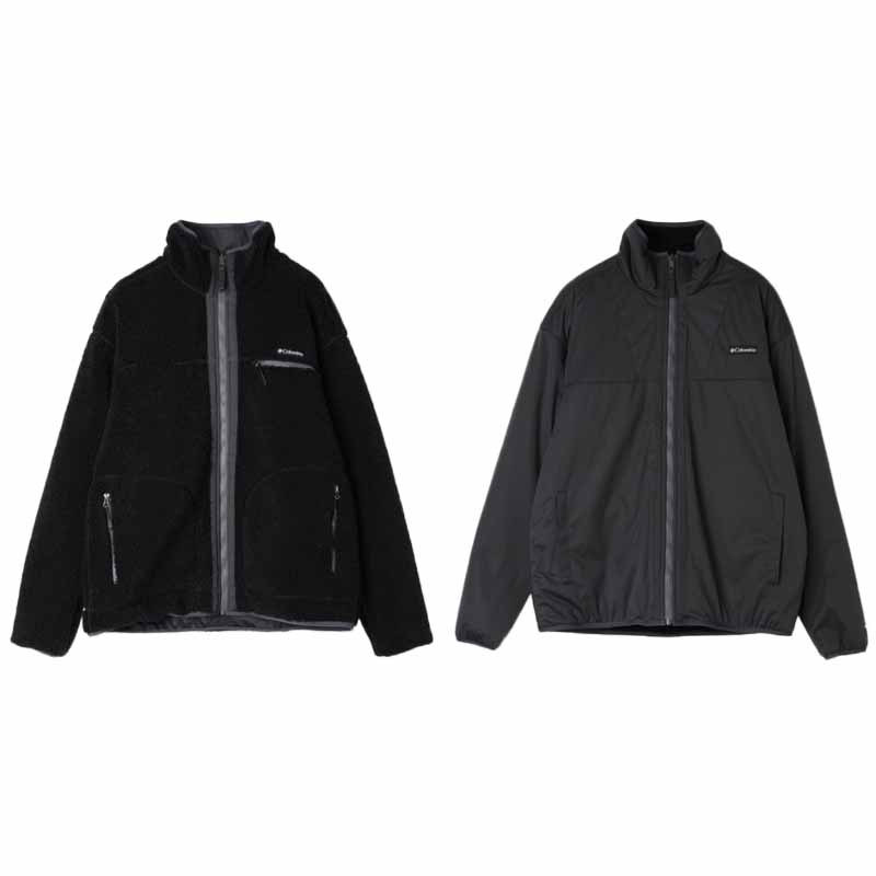 コロンビア　リバーシブル　ボアフリースブルゾン Columbia コロンビア ベイベイパスリバーシブルフリース