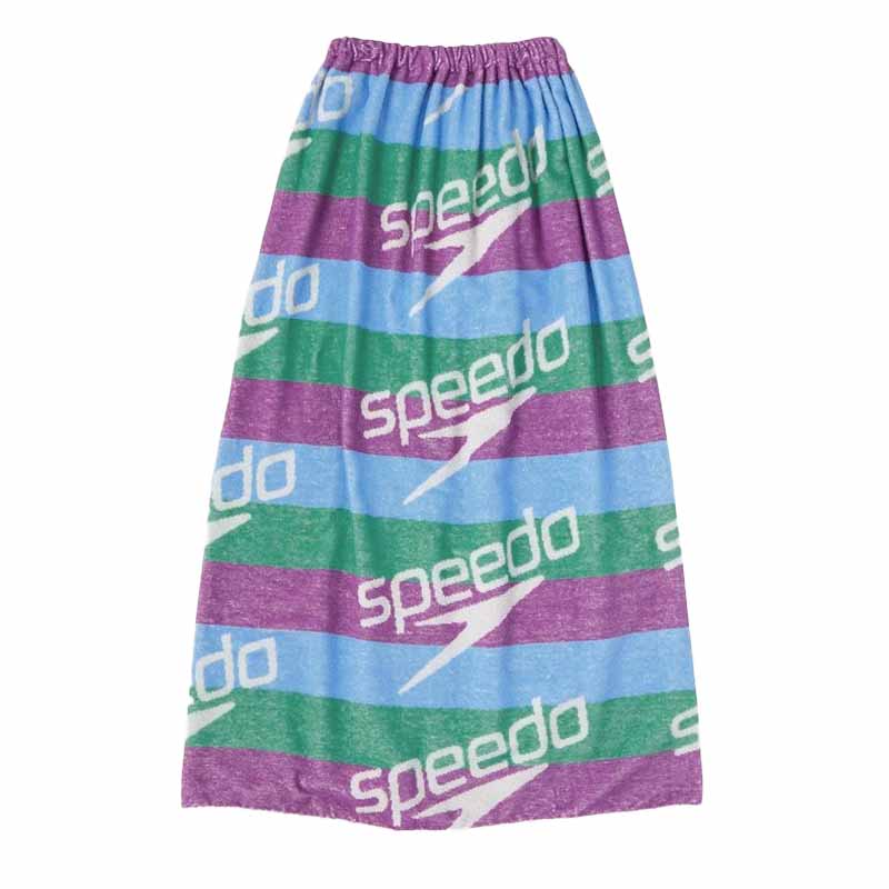 speedo（スピード） スタックボーダーラップタオル スイムタオル 巻き