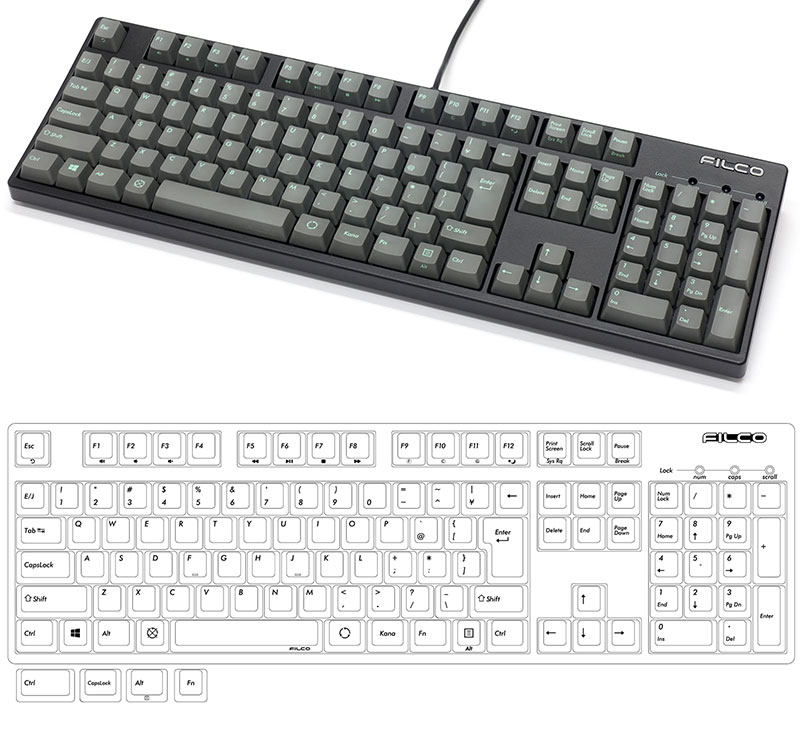 FILCO FILCO Majestouch + SGK 日本語配列 有線 CHERRY MX スピード