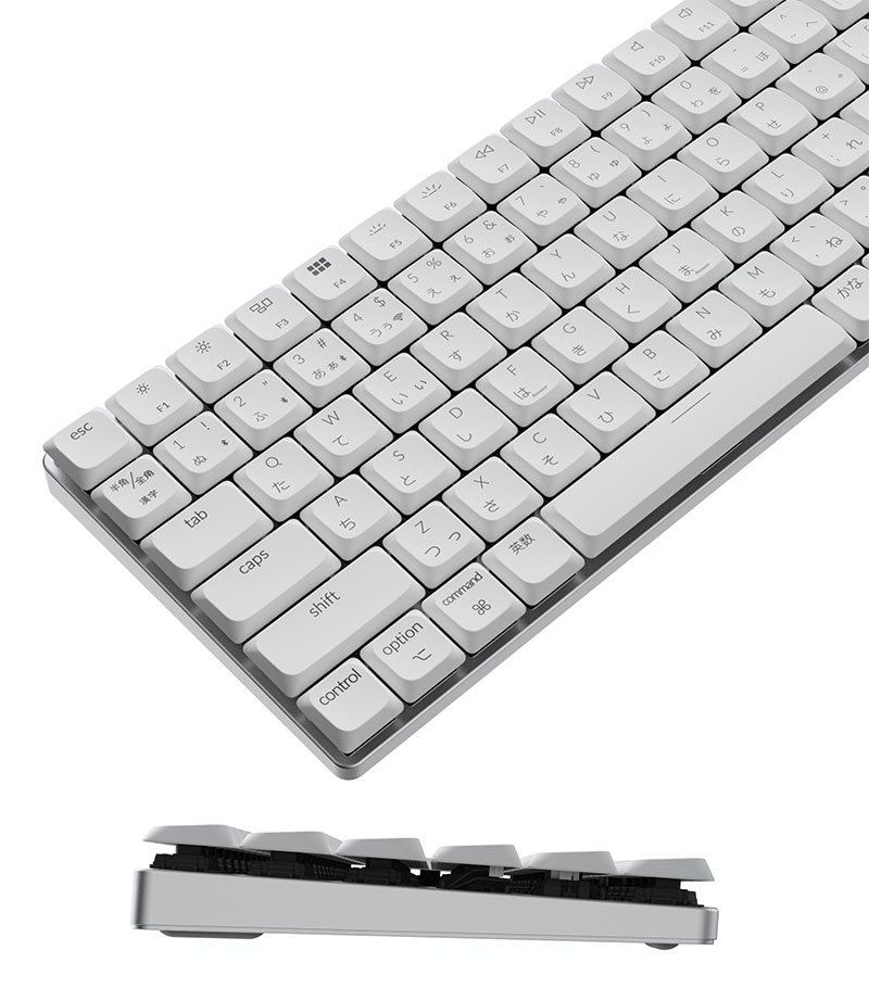 Keychron K3 V2 White LED メカニカルキーボード Keychron Keychron K3(V2) ワイヤレス・メカニカルキーボード
