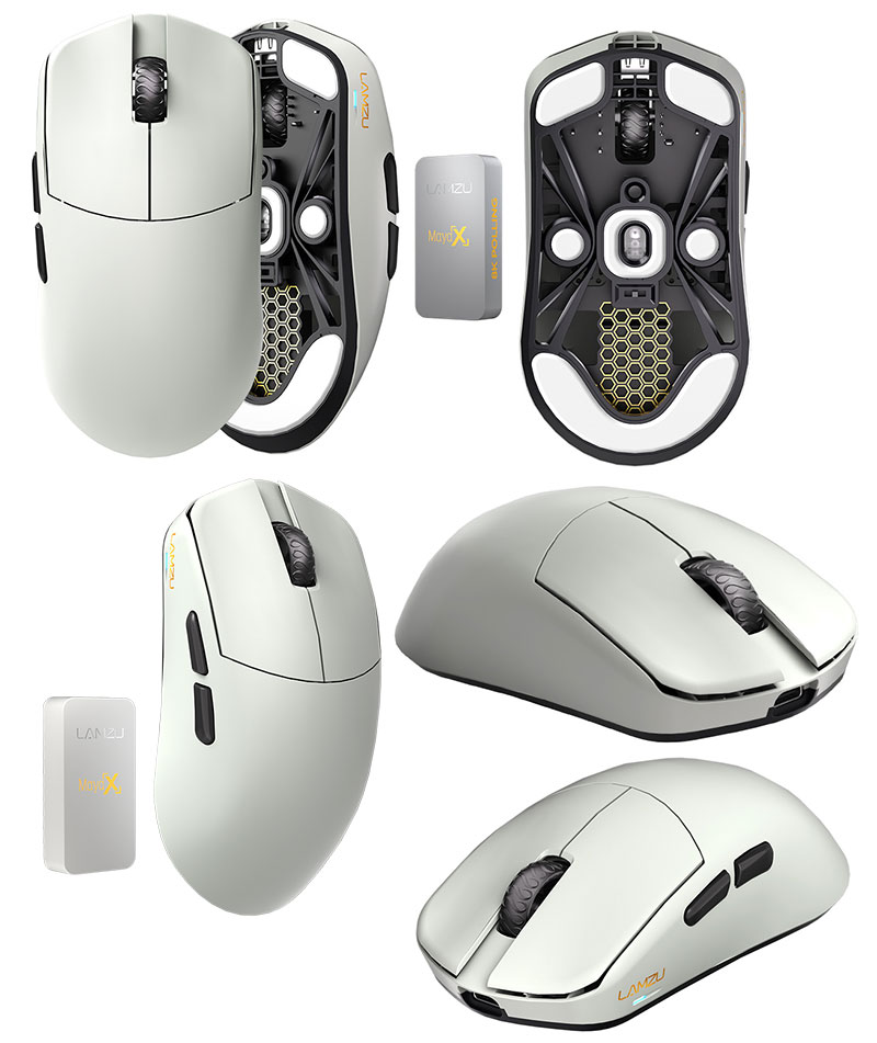 LAMZU Maya X 8Kレシーバー付属 ワイヤレスゲーミングマウス