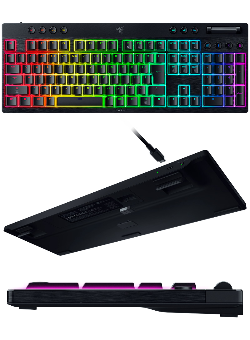 BlackWidow Razer V4 Low-profile HyperSpeed JP Orange Tactile